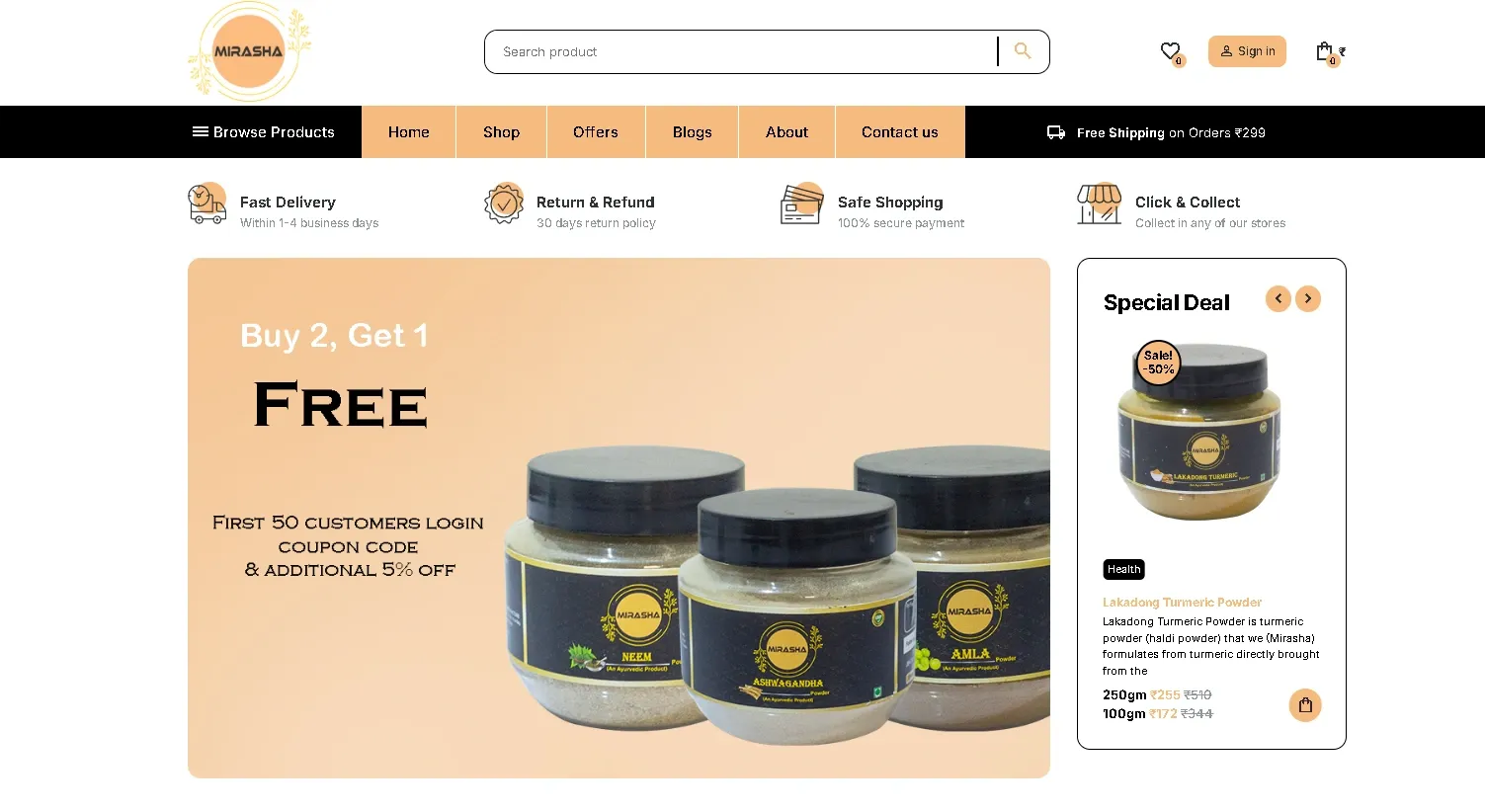 The Fashion Warehouse United Kingdom Web Design