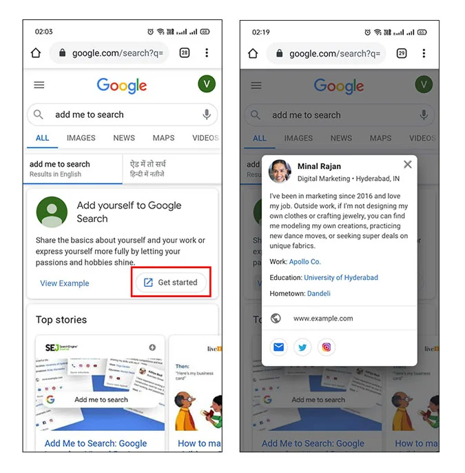 How to Create Add Me to Search Profile