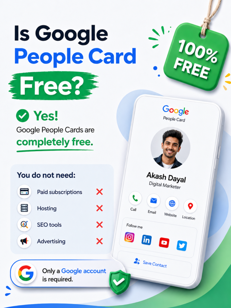 Is Google People Card Free