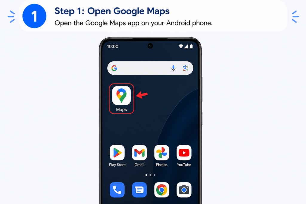 Dropped Pin in Google Maps - How to Save and Delete Pins google maps delete dropped pin android - step 1 open google maps