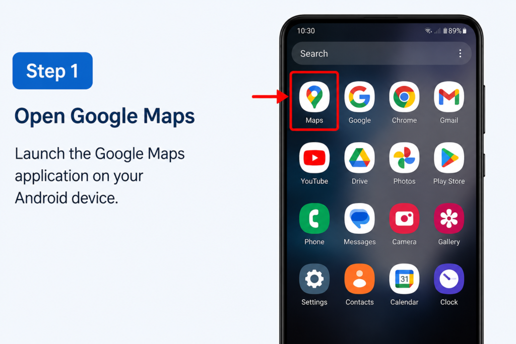 Dropped Pin in Google Maps - How to Save and Delete Pins Launch the Google Maps application on your Android device.